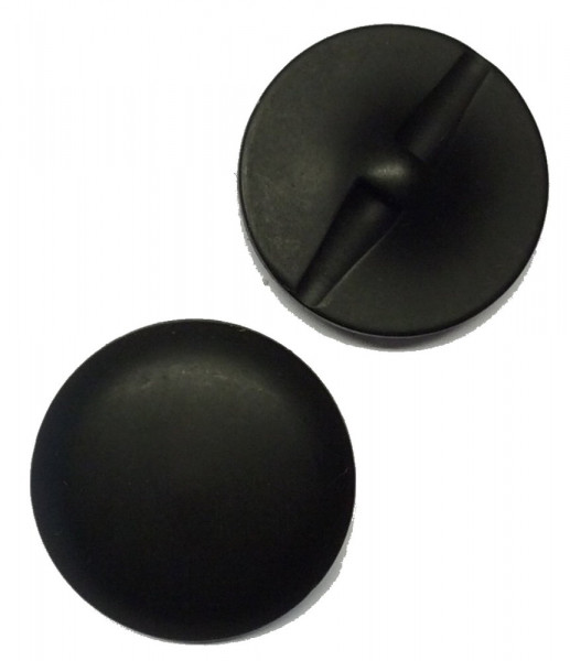 Knopf 34 mm schwarz