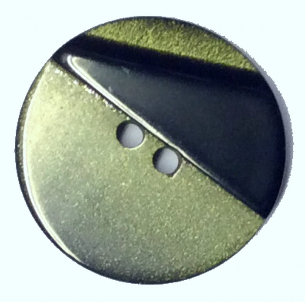 Knopf 18 mm schwarz grün