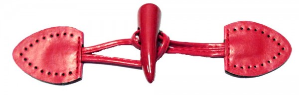 Knebelverschluß rot