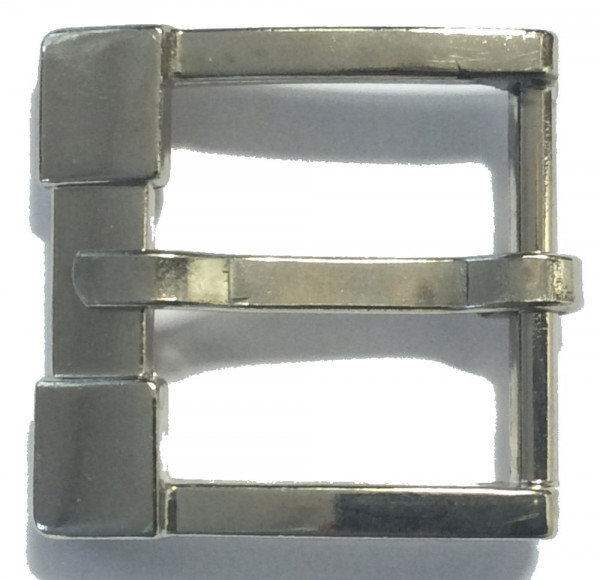 Gürtelschließe Stegbreite 30 mm silber