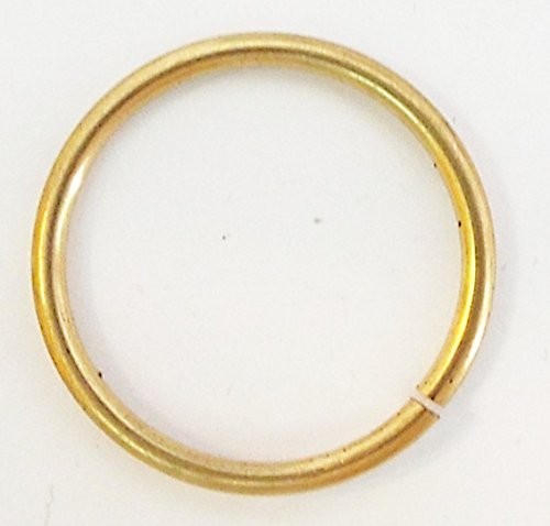 Hohlring aus Metall, gold 22 mm 2 Stück