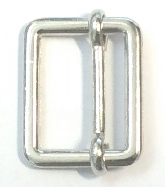 Schiebestegschnalle Stegbreite 20 mm silber