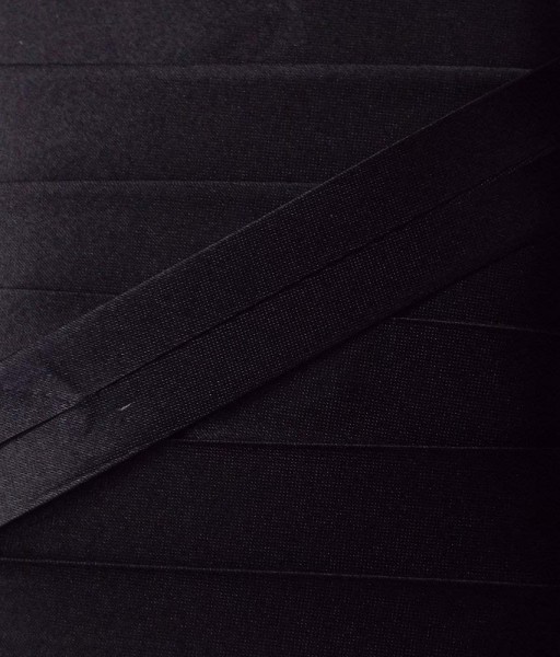 Satinschrägband 20 mm schwarz