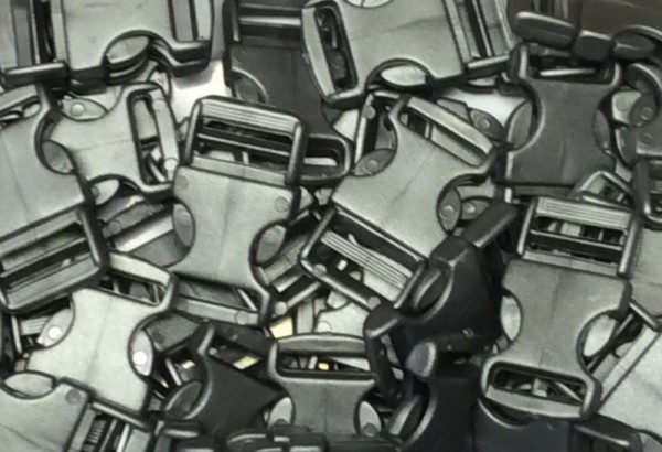 Steckschnalle silber Steg 10 mm