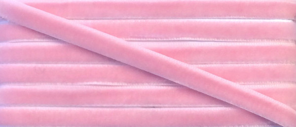Samtband 005 mm zart rosa