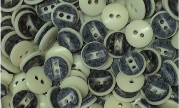 Trachtenknopf Horn Optik 11 mm