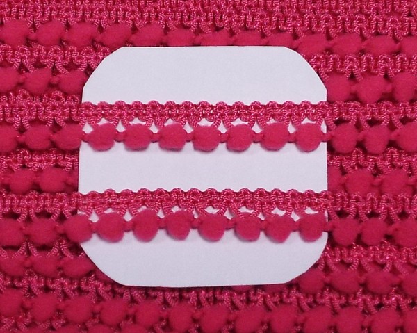 Pomponborte 10 mm pink