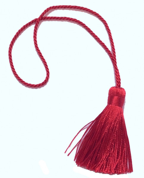 10 Quasten rot 60 mm