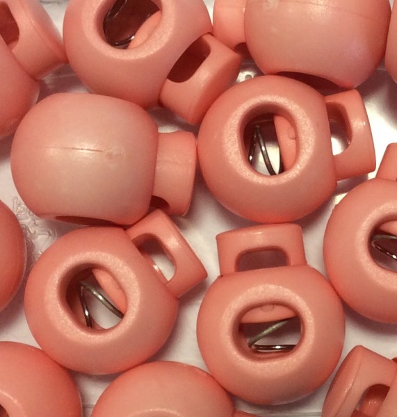 Kordelstopper rosa 1-Loch