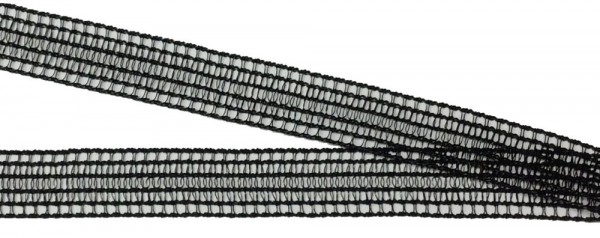 Kräusel - Elastic 15 mm schwarz