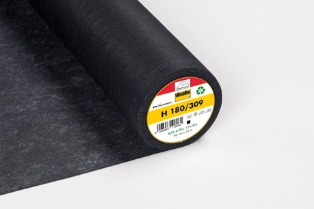 Bügeleinlage H 180 schwarz 1 m | 25 m