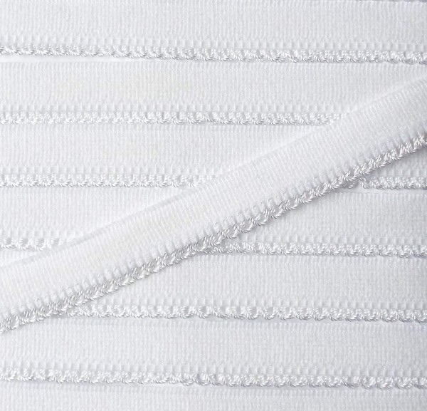 Wäschespitze elastisch 11 mm weiß