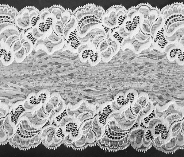 Dessousspitze elastisch 170 mm weiß