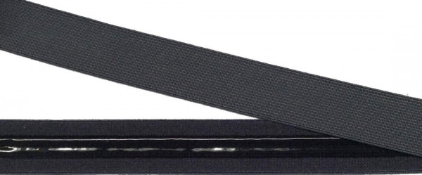 Gummiband mit Silikonbeschichtung 20 mm grau