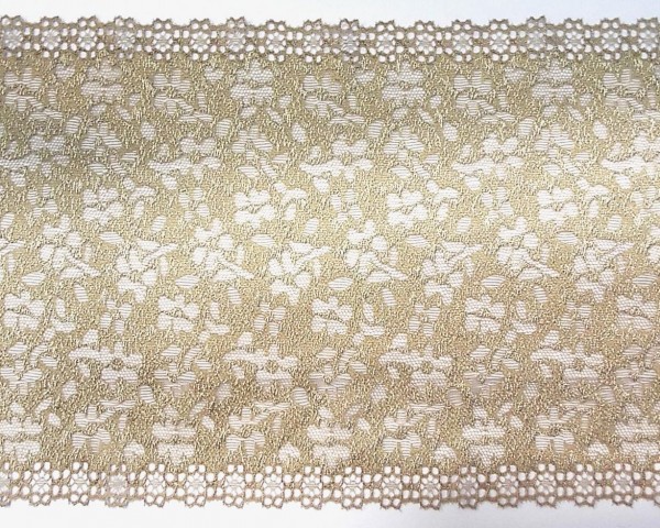 Dessousspitze elastisch 185 mm beige