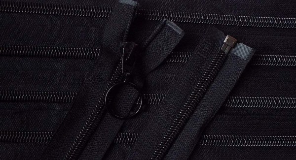 RV schwarz, 050 cm Kunststoff teilbar Spirale R