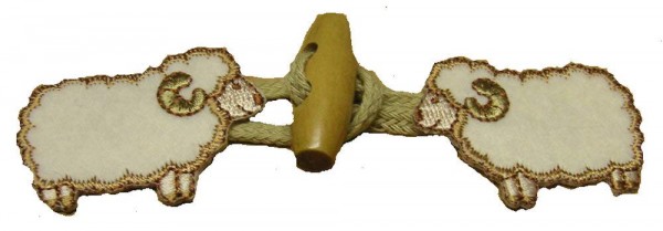 Knebelverschluß "Schäfchen"