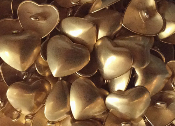 Knopf 19 mm gold matt