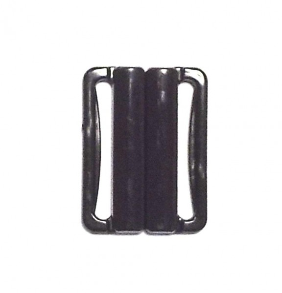 2 Bikiniverschlüsse schwarz 15 mm