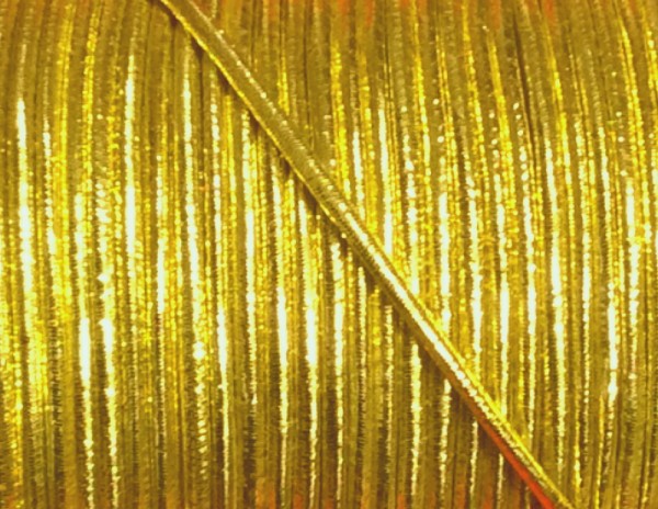 elastische Kordel 2,2 mm Lurex gold