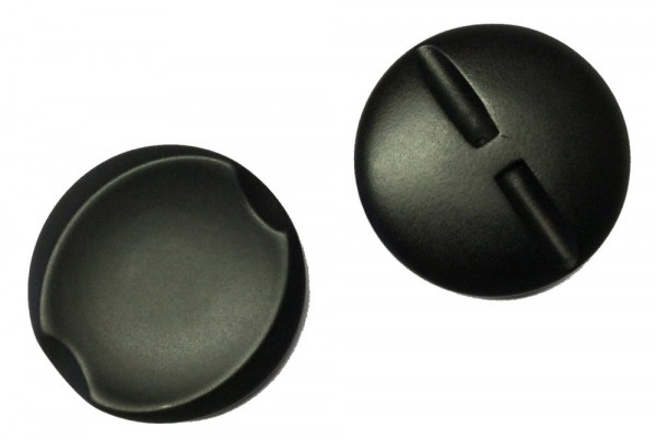 Knopf 34 mm schwarz