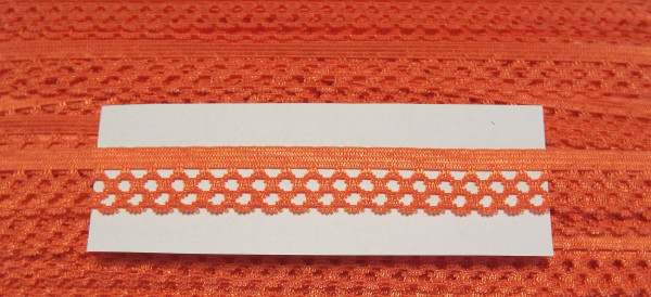 Wäschespitze elastisch 13 mm koralle