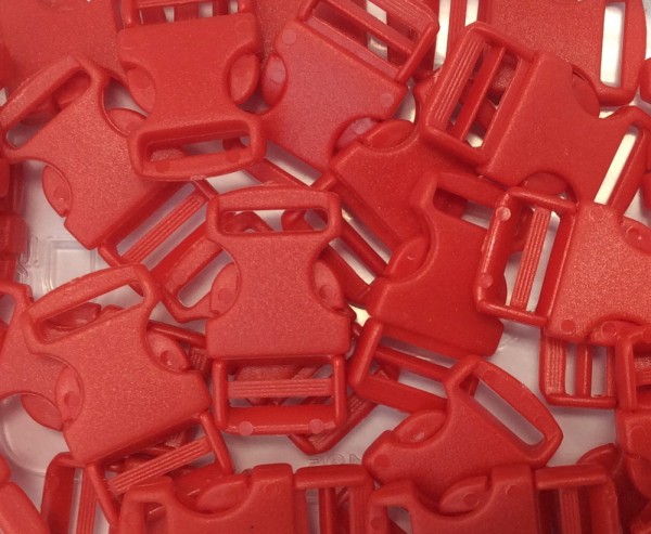 Steckschnalle rot Steg 10 mm