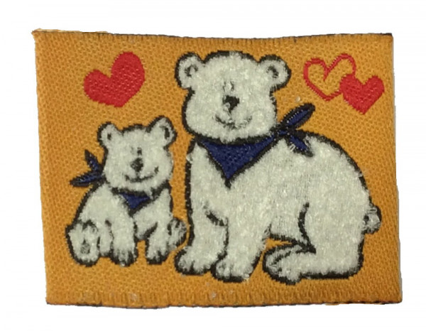 Applikation Bärchen 40 x 25 mm zum Aufnähen