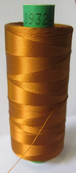 Maschinenstickgarn 1000 m gold braun col.0932, ISAFIL 40er