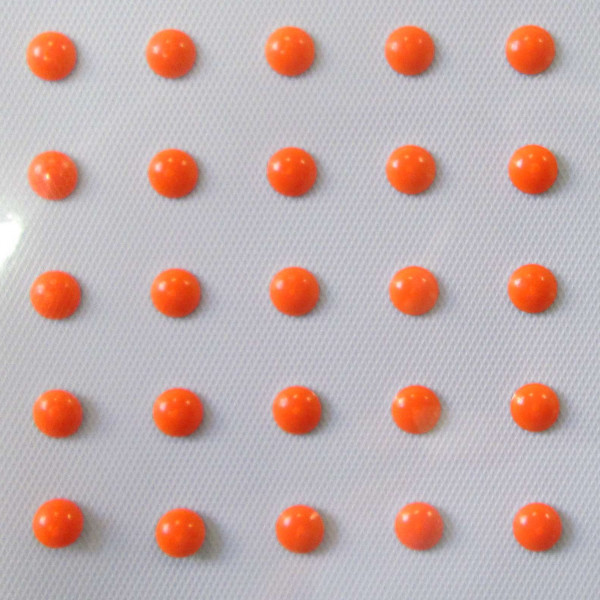 25 Dekopunkte neon orange