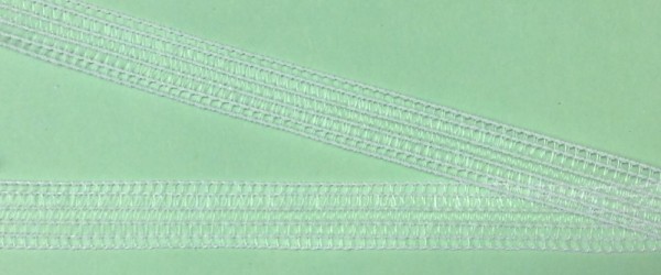 Kräusel - Elastic 15 mm weiß