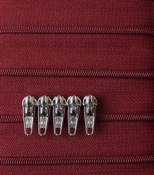 RV rot dunkel, 500 cm Kunststoff endlos Spirale 4mm Spirale