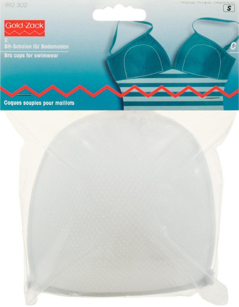 Prym 992301 BH-Schalen für Bademoden,Größe B | C | D | weiß