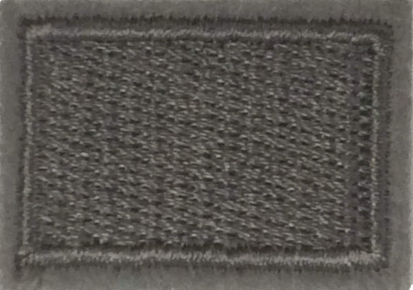 Applikation Rechteck 23 x 33 mm grau aufbügelbar