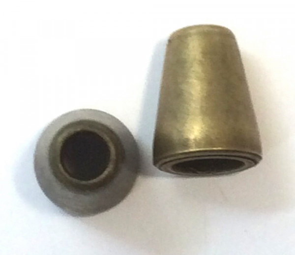 Kordelende altmessing 13 x 19 mm