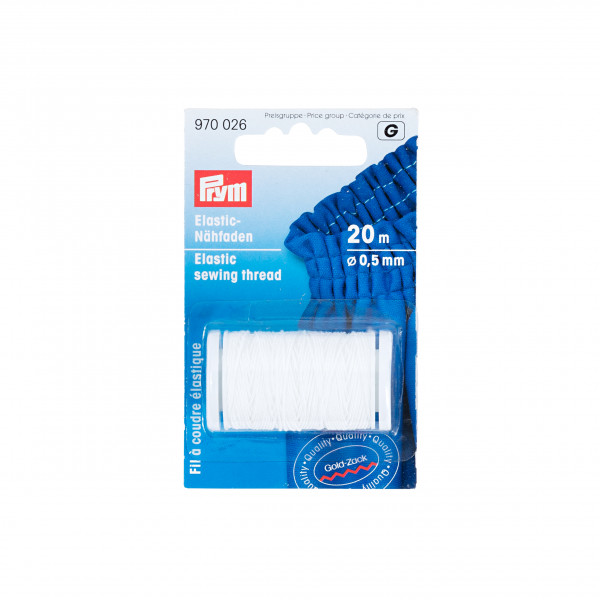 Prym 970026 Elastic-Nähfaden 0,5 mm weiß