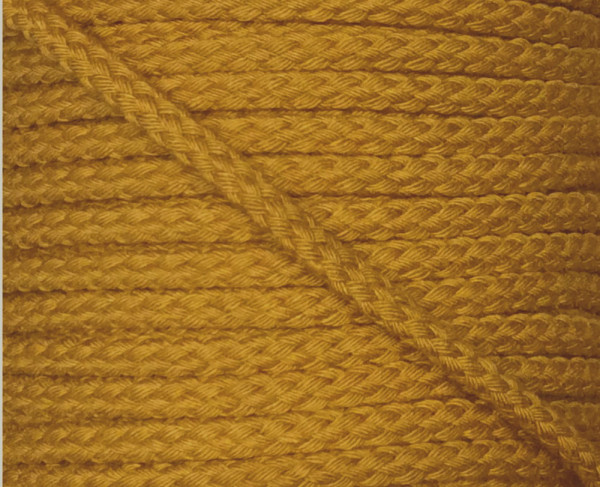 5 m Baumwollkordel 5 mm honig