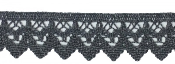 Klöppelspitze 40mm grau