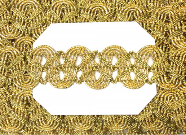 Borte Lurex 25 mm gold