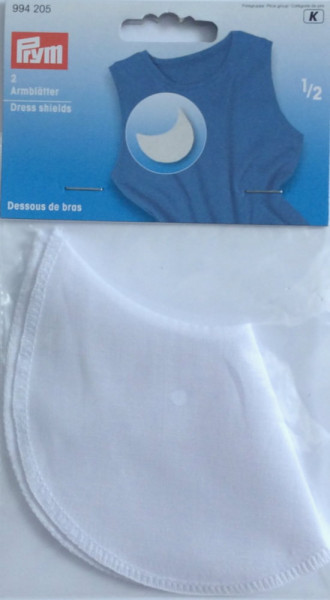 Prym 994205 Armblätter 1/2, weiß