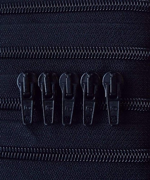 RV schwarz, 500 cm Kunststoff endlos Spirale 6mm incl. 5 Schieber