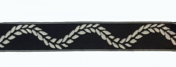 Band/Borte 25 mm schwarz/weiß gewebt