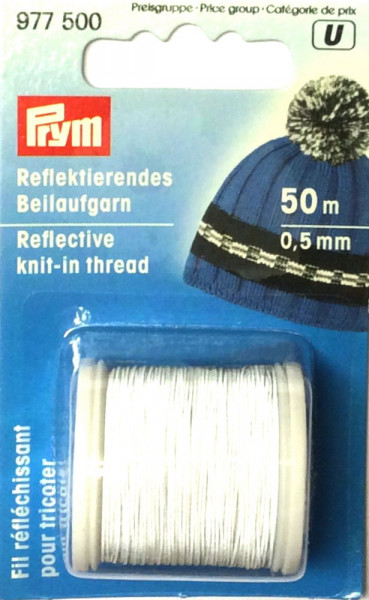 Prym 977500 reflektierendes Beilaufgarn 0,5 mm