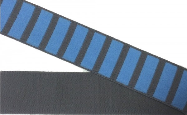 Gummiband 35 mm grau