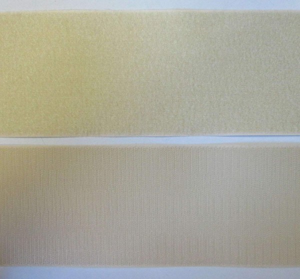 Klettband Haken- und Flauschband 100 mm beige zum Nähen