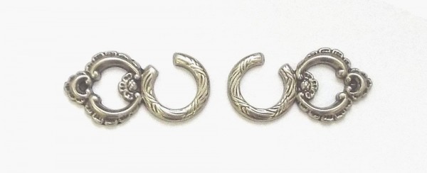 Schnürelemente altsilber