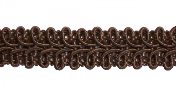 Posamentenborte dunkelbraun 12 mm