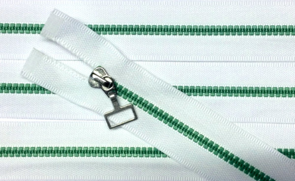 RV weiß, 050 cm Kunststoff teilbar Krampe grün