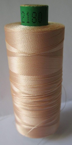 Maschinenstickgarn 1000 m apricot col. 2180, ISAFIL 40er