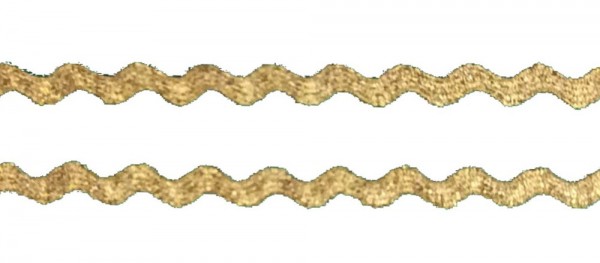 Zackenlitze 6 mm Lurex gold